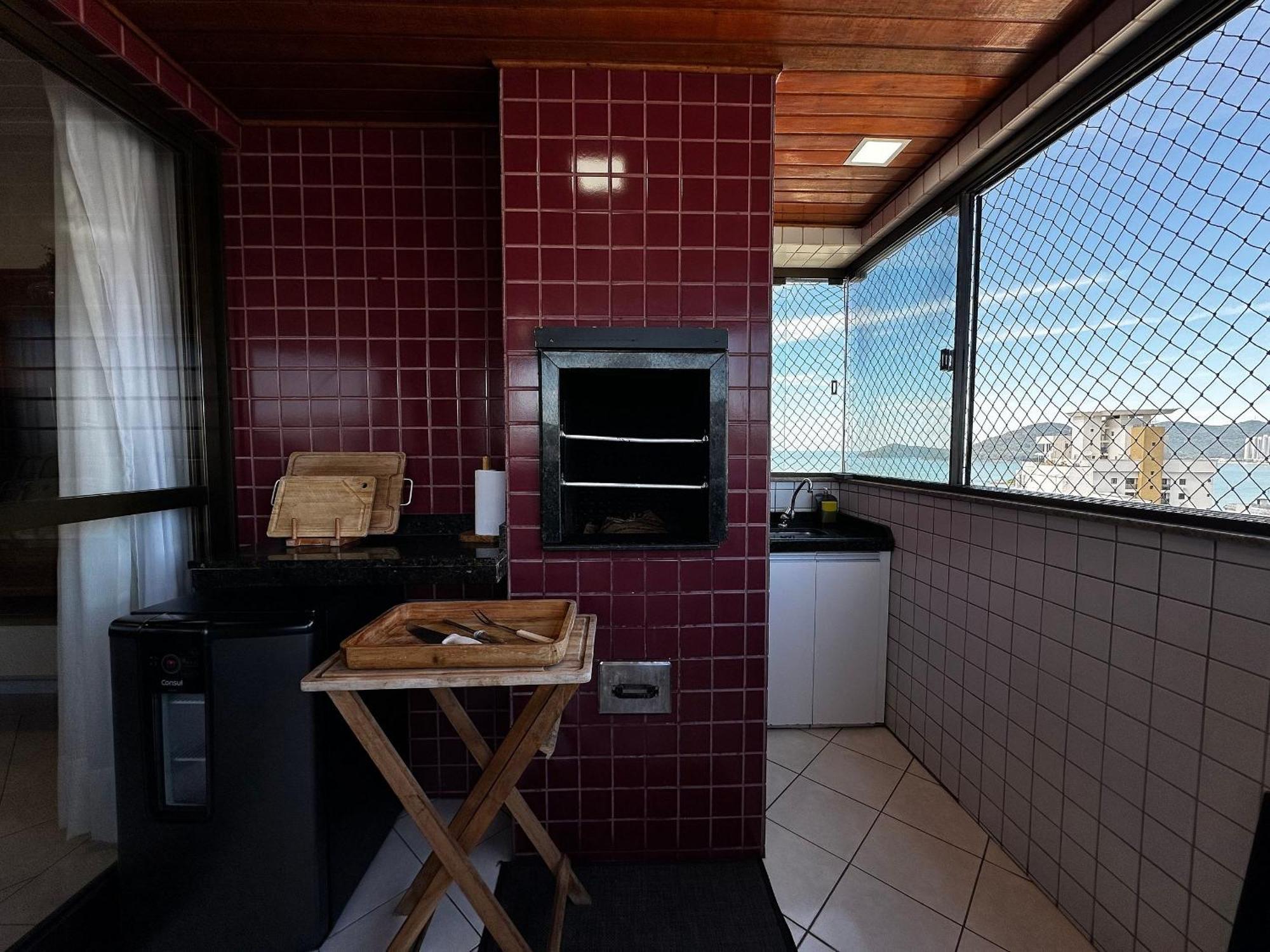Ct01- Vista Mar| Telas Protecao| Churrasq, Garagem Balneario Camboriu Dış mekan fotoğraf