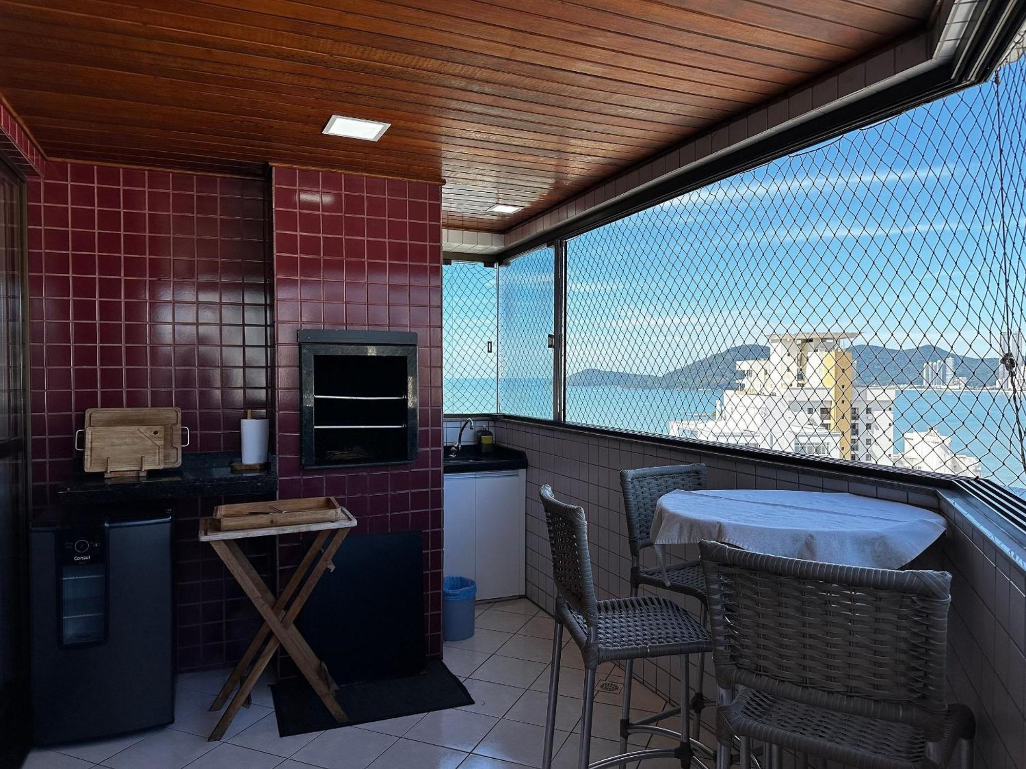 Ct01- Vista Mar| Telas Protecao| Churrasq, Garagem Balneario Camboriu Dış mekan fotoğraf